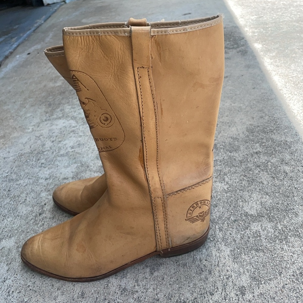 Sport boots original by airborne tan Leather ladiesWork Packer Boots 38 7.5